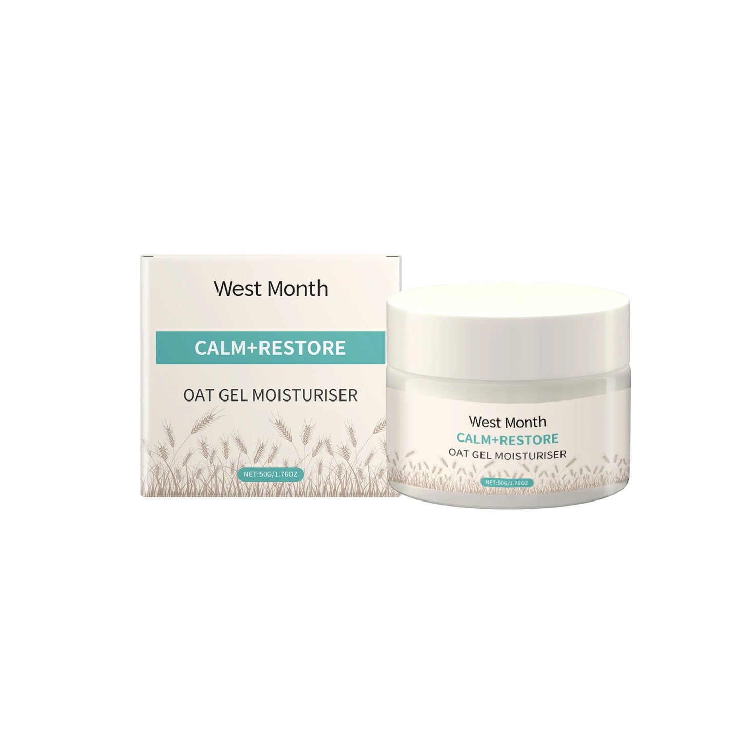 West Month Oat Moisturizing Face Cream For Hydration And Elasticity