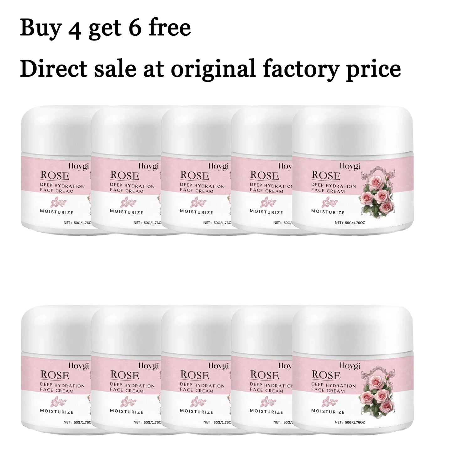 Hoygi Rose Face Cream Deep Moisturizing For Elasticity And Glow
