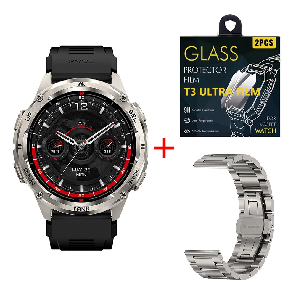 KOSPET Tank T3 Ultra 2 GPS Smartwatch IP69K Bluetooth Call
