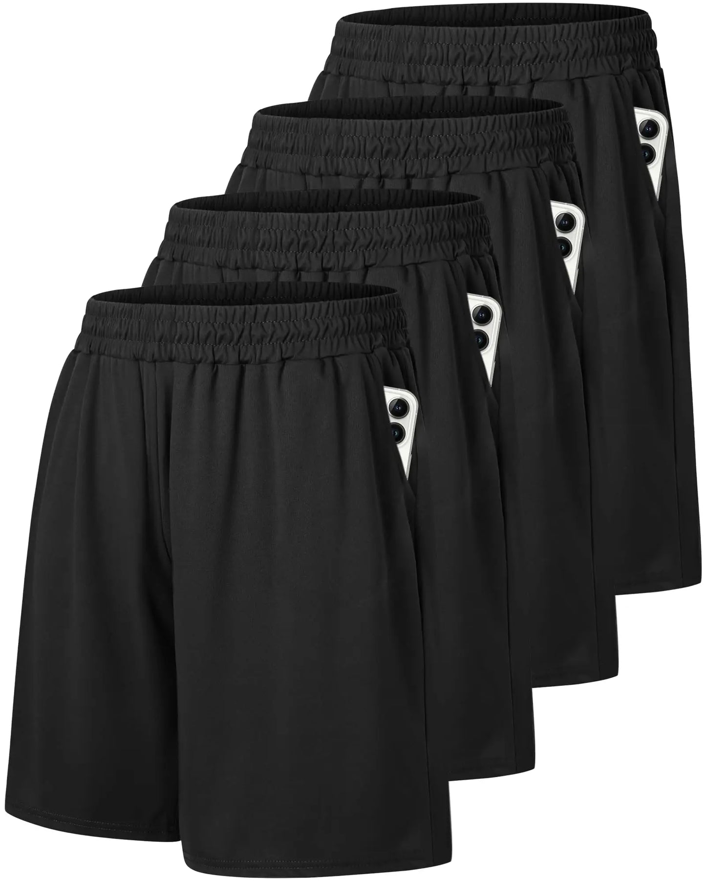 Men's Basketball Shorts with Pockets Quick Dry Athletic Fitness Pack