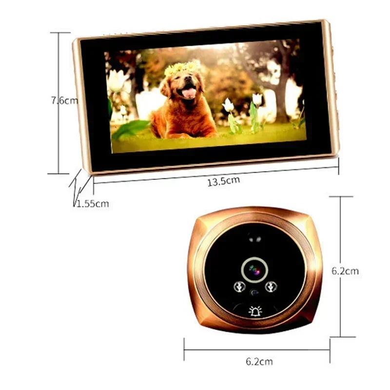 Door Viewer Video Peephole Camera With Motion Detection