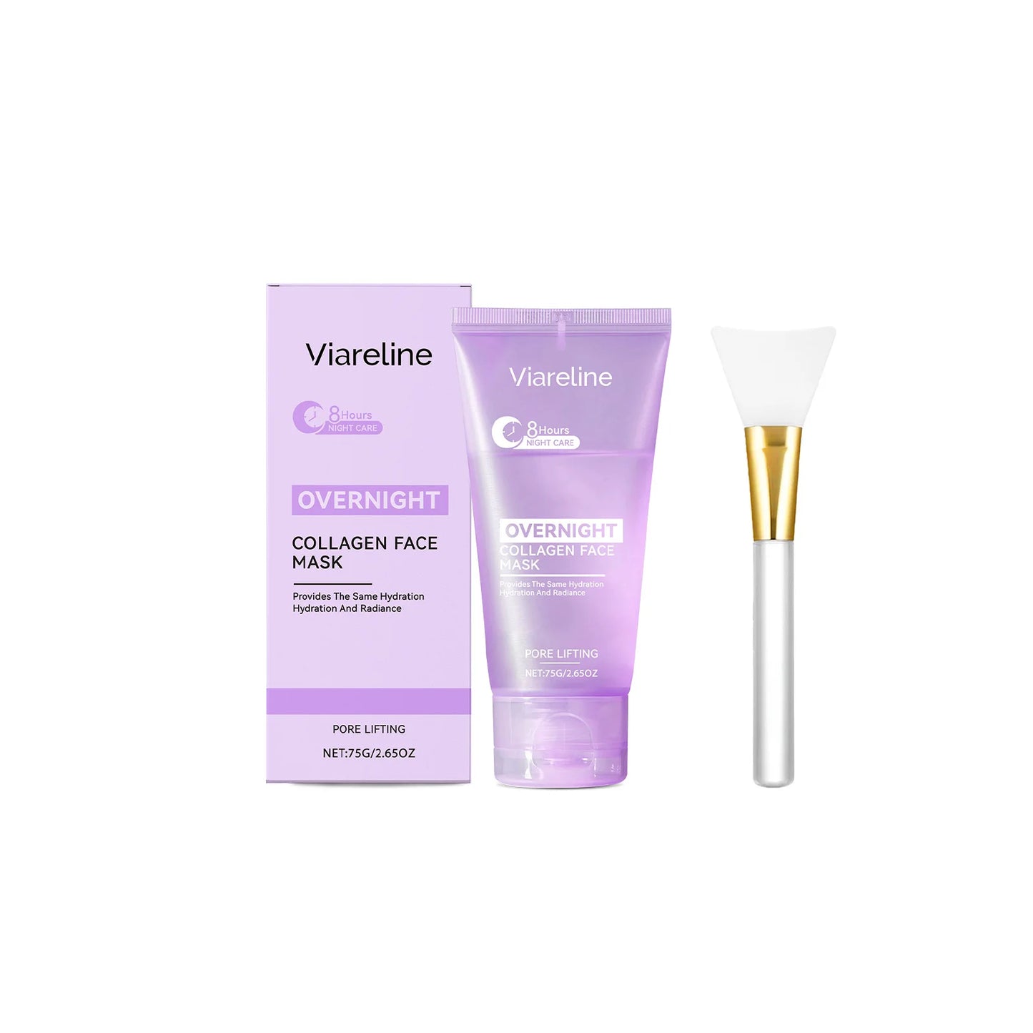 Viareline Overnight Collagen Face Peeling Mask For Hydration