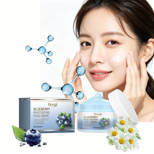 Hoygi Blueberry Face Cream Deep Hydration Smooths Fine Lines