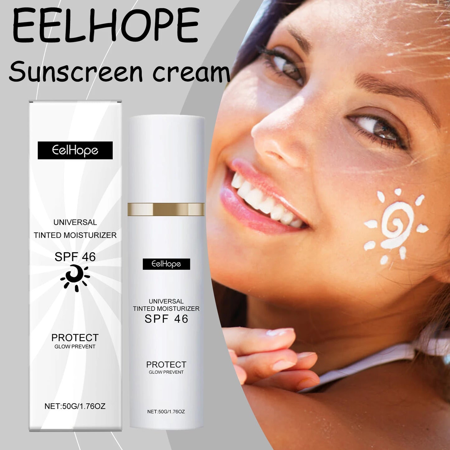 Natural Moisturizing Sunscreen Cream Nourishing Body UV Protection