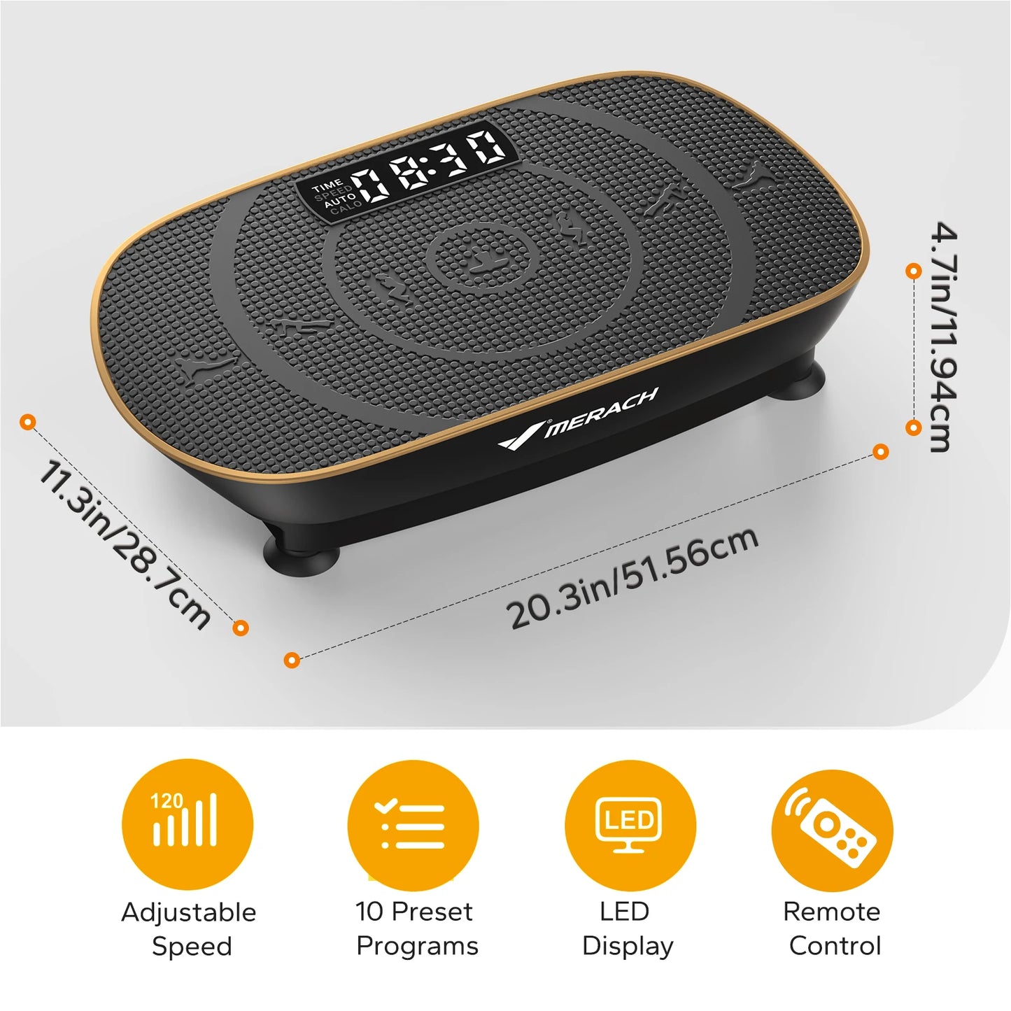 MERACH Vibration Plate Exercise Machine for Full Body Workout Shaping