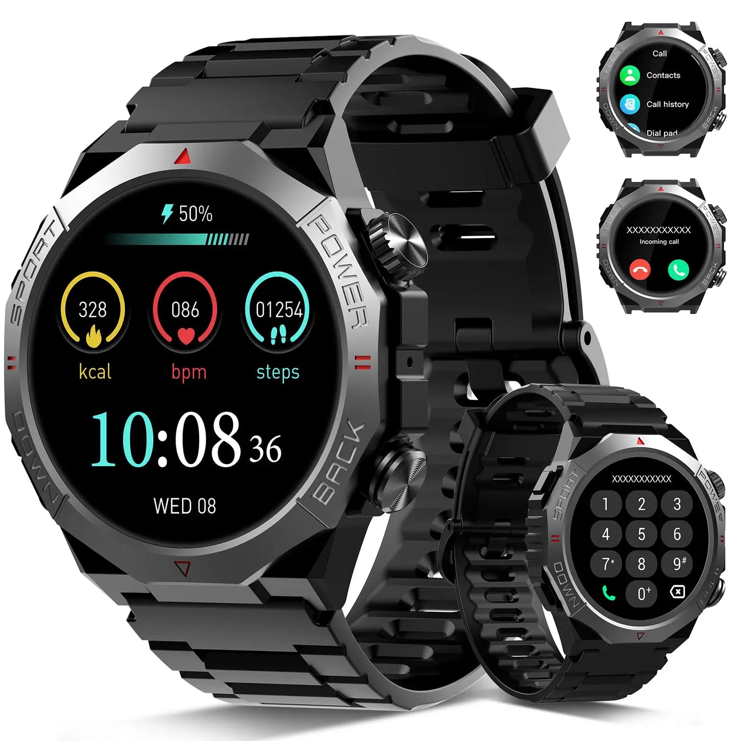 S10 Smart Watch, Bluetooth Calling & Notifications | 1.39" HD Screen | 110+ Sports Modes | 30-Day Battery Life | IP68 Waterproof