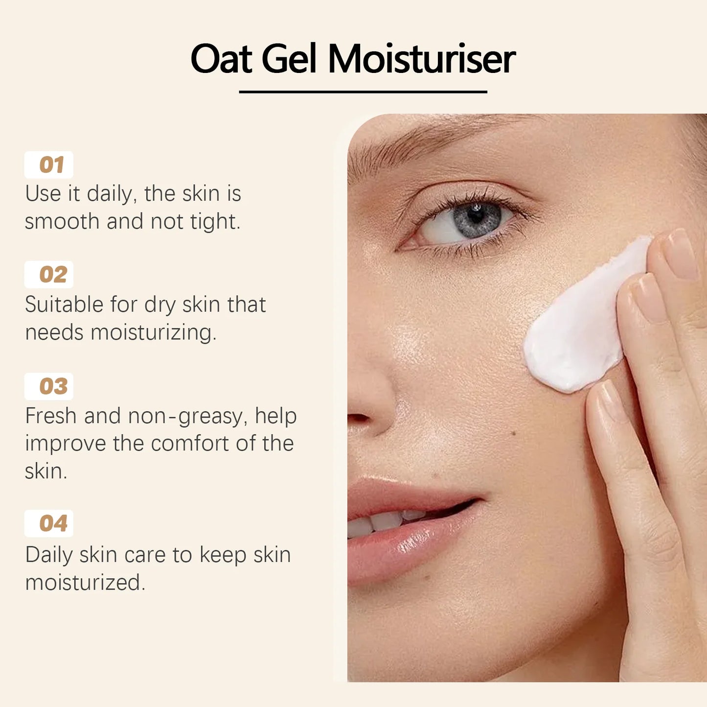 West Month Oat Moisturizing Face Cream For Hydration And Elasticity