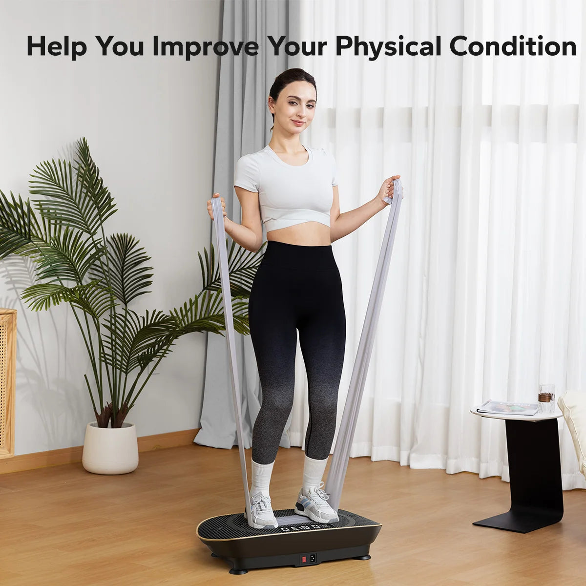 MERACH Vibration Plate Exercise Machine for Full Body Workout Shaping