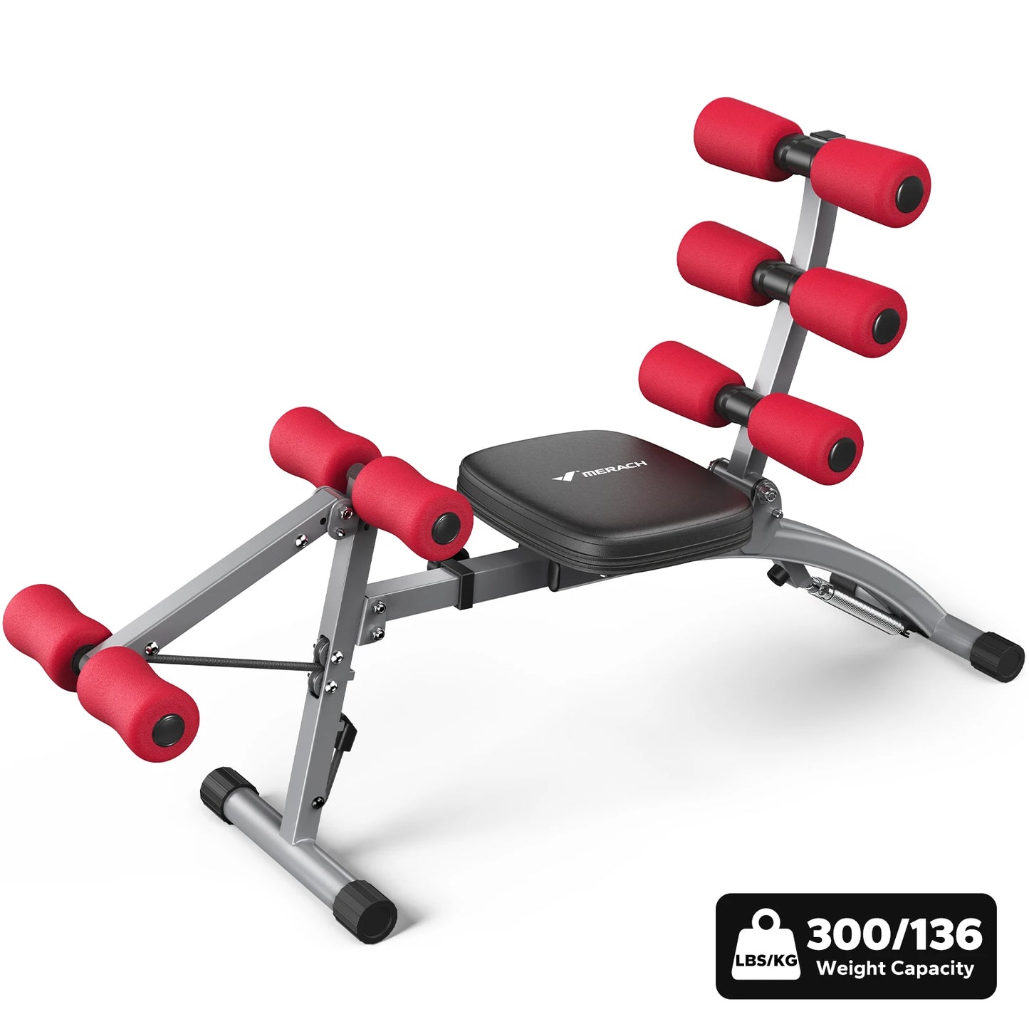 MERACH Ab Machine Multi-Functional Adjustable Ab Trainer For Home Gym Chair