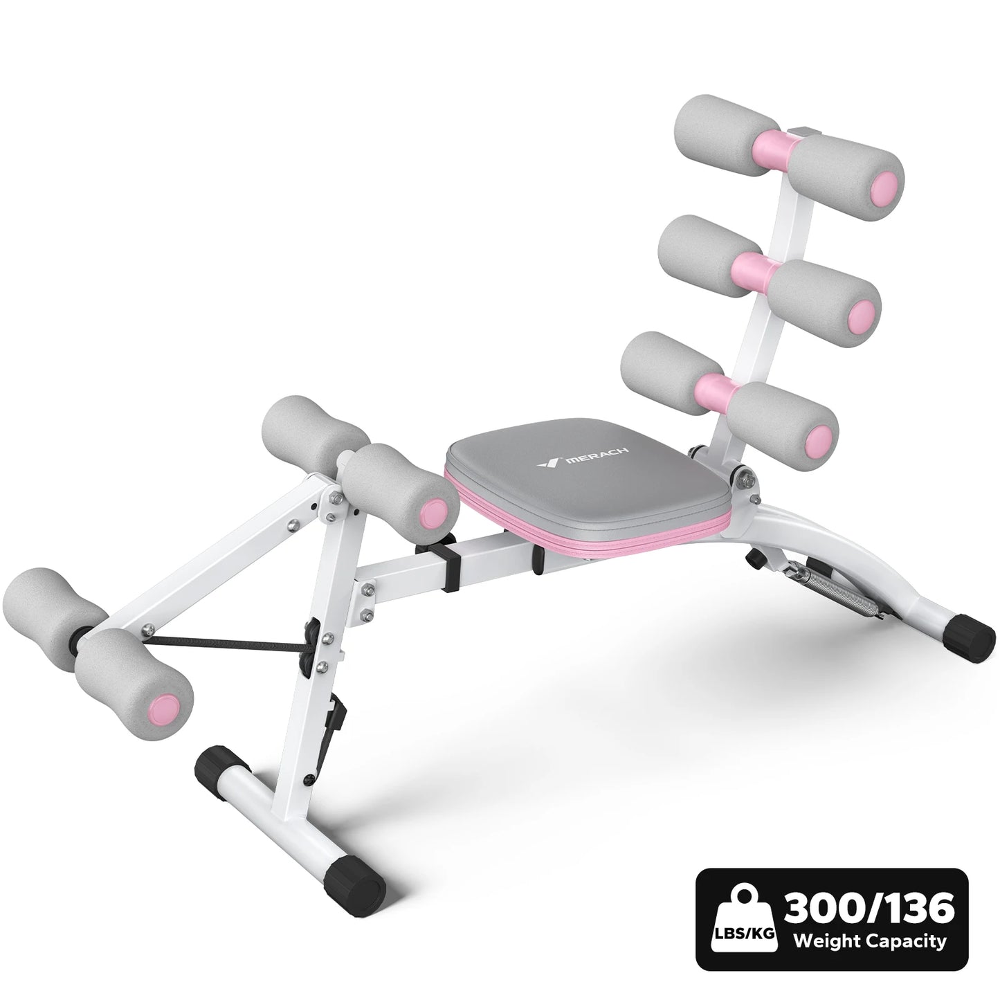 MERACH Ab Machine Multi-Functional Adjustable Ab Trainer For Home Gym Chair