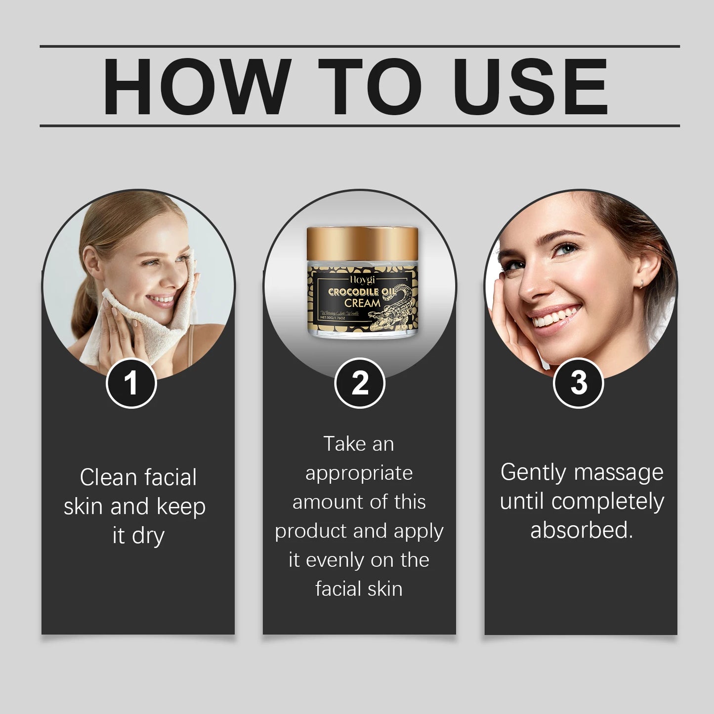 Hoygi Crocodile Oil Face Cream Moisturizing And Firming