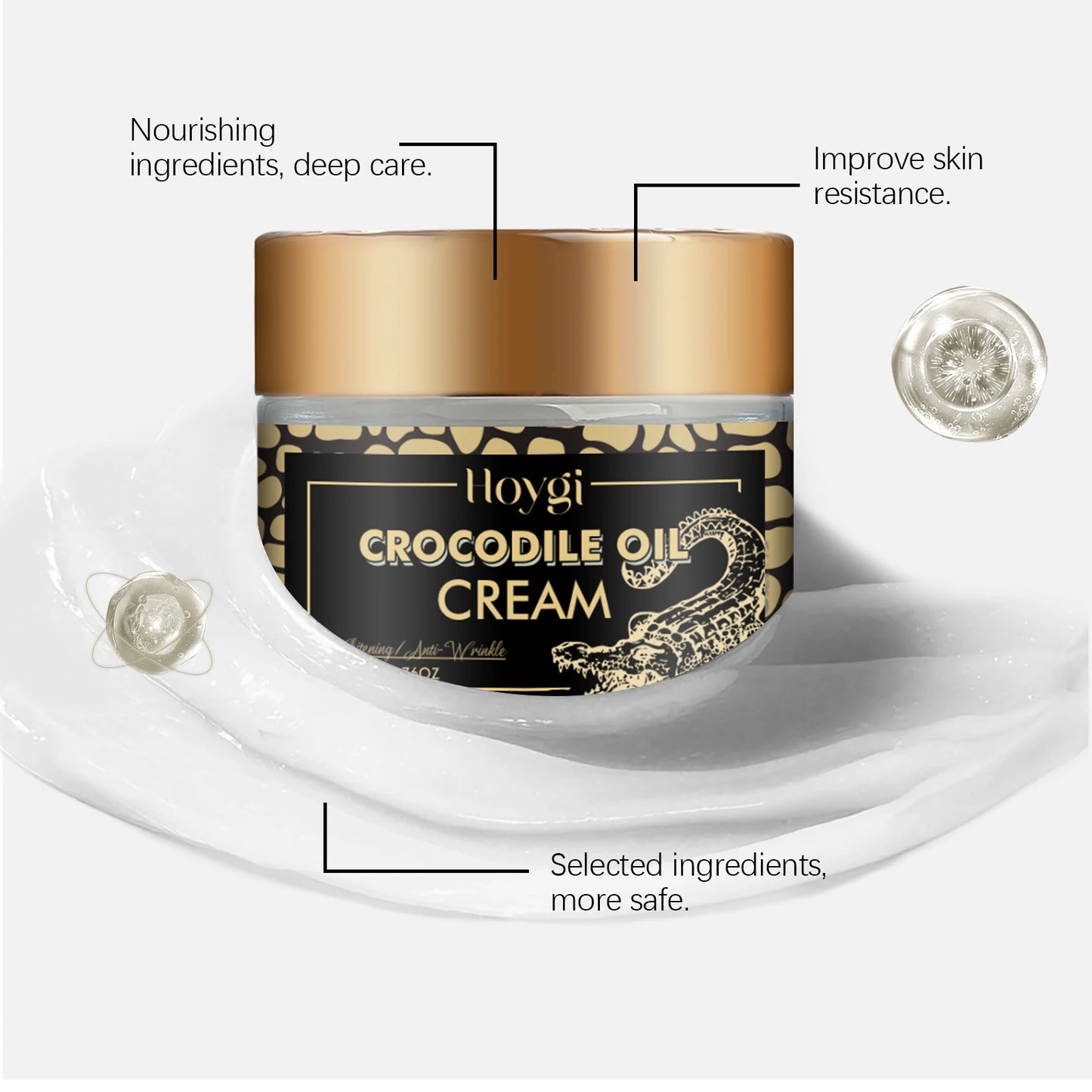 Hoygi Crocodile Oil Face Cream Moisturizing And Firming