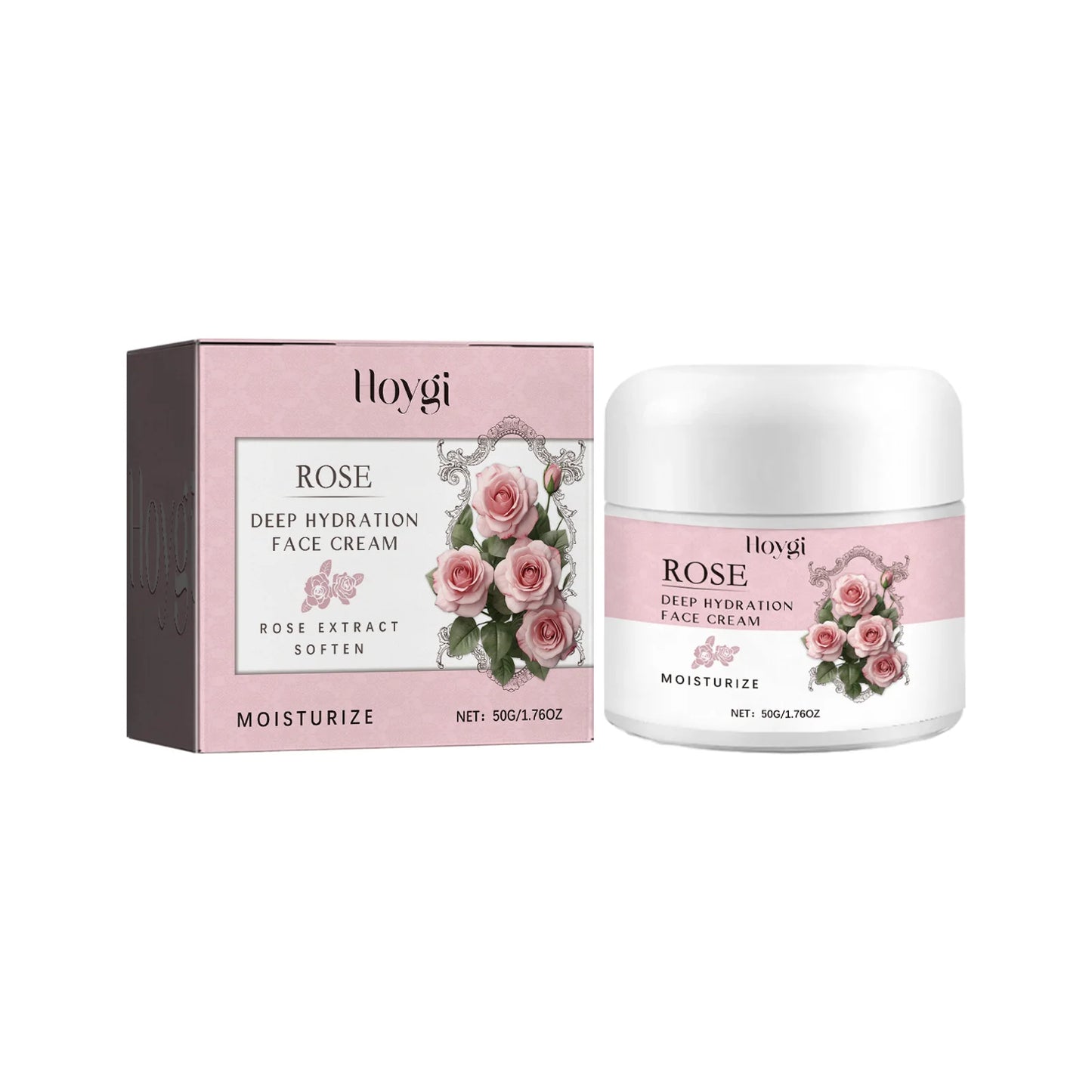 Hoygi Rose Face Cream Deep Moisturizing For Elasticity And Glow