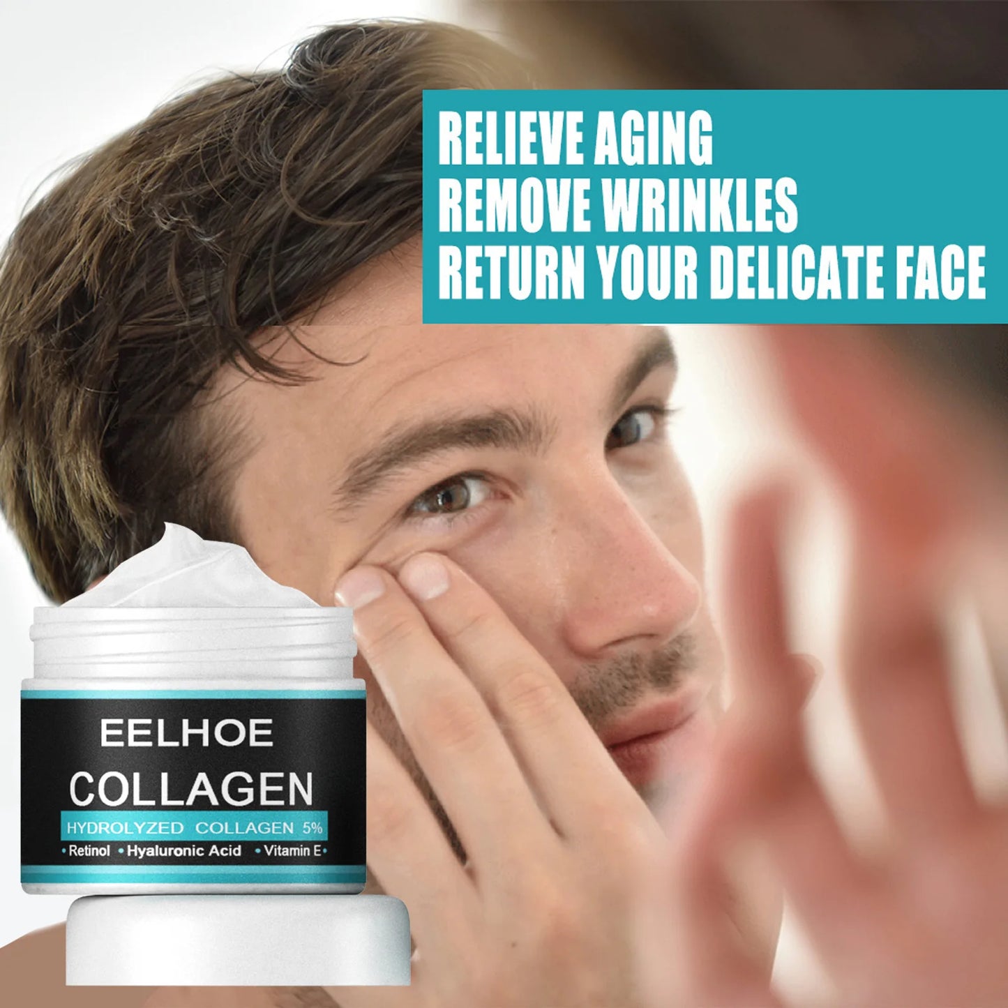 Eelhoe Retinol Facial Cream For Men Anti Aging Firming