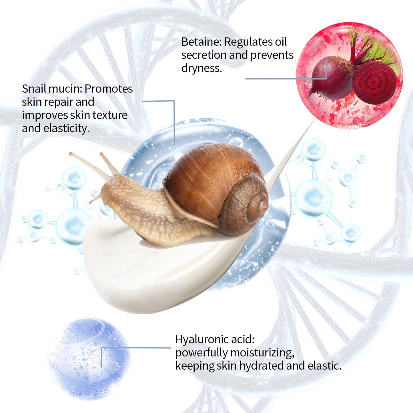 Hoygi Snail Essence Face Cream For Moisturizing And Repairing