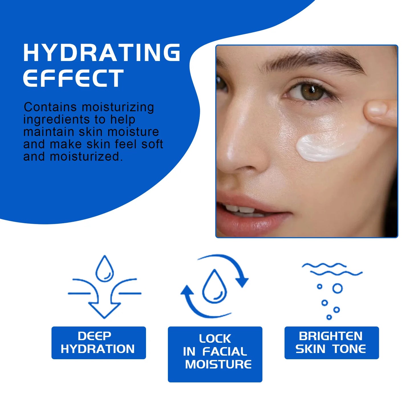 Hoygi Blueberry Face Cream Deep Hydration Smooths Fine Lines