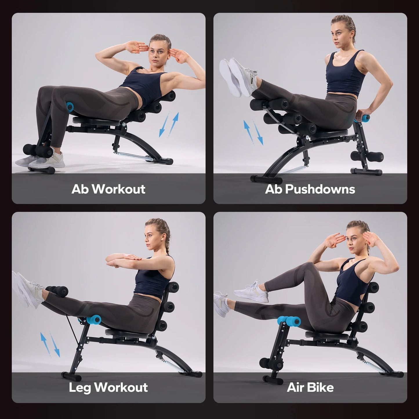 MERACH Ab Machine Multi-Functional Adjustable Ab Trainer For Home Gym Chair