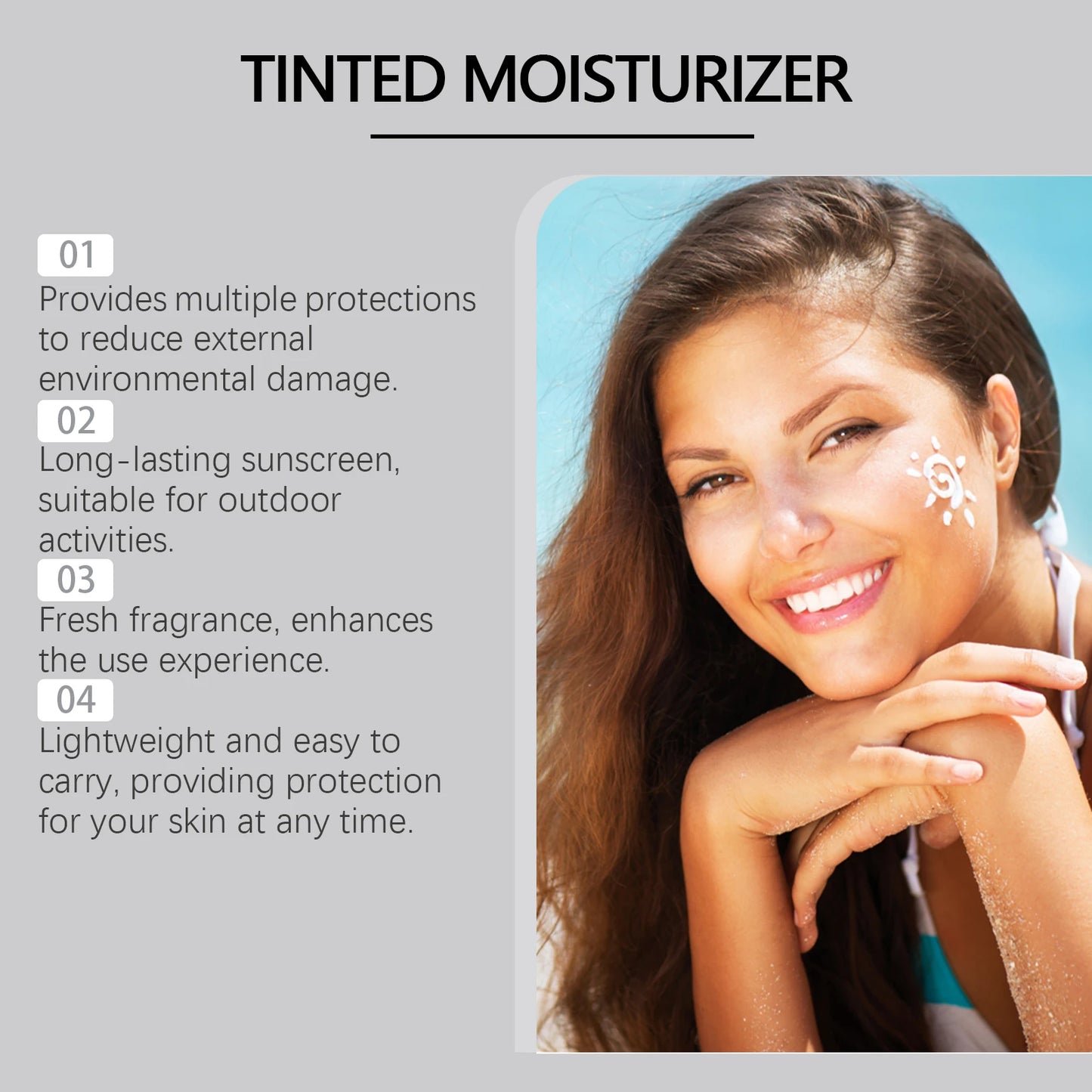 Natural Moisturizing Sunscreen Cream Nourishing Body UV Protection