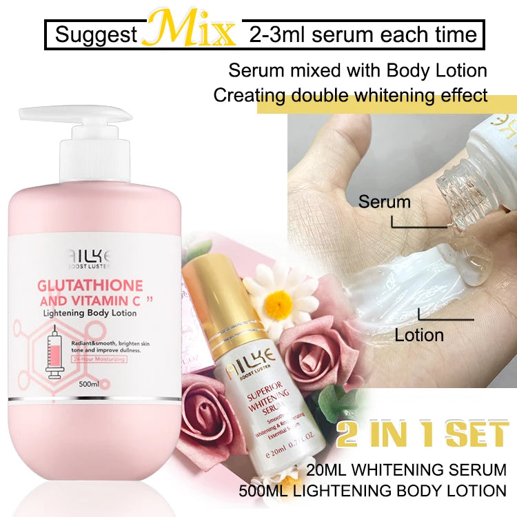 AILKE Whitening Vitamin C Glutathione Facial Lotion For Brightening