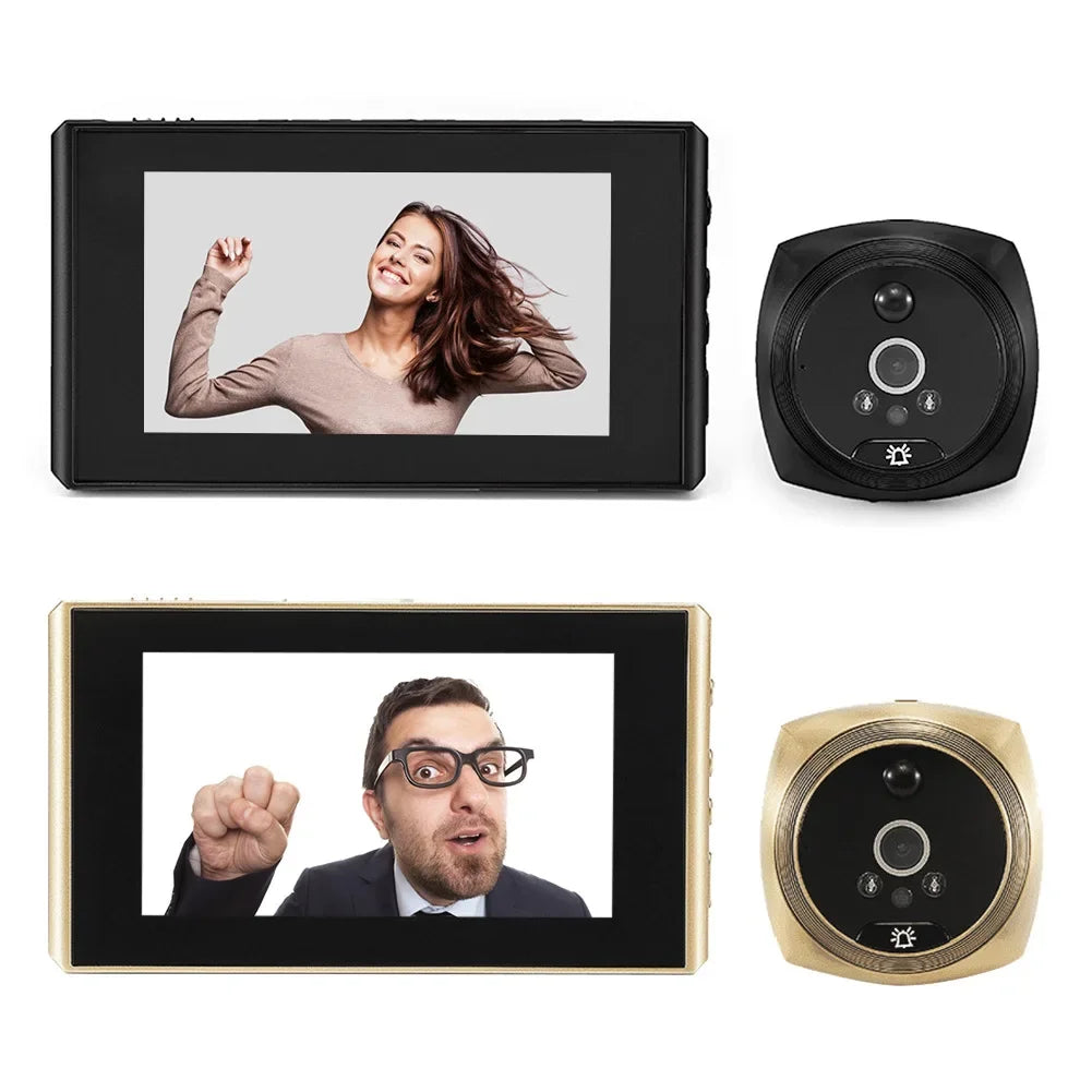 4.3" Inch Door Viewer Video Peephole Camera Motion Detection Monitor Digital Ring Doorbell Video-Eye Safety Recording