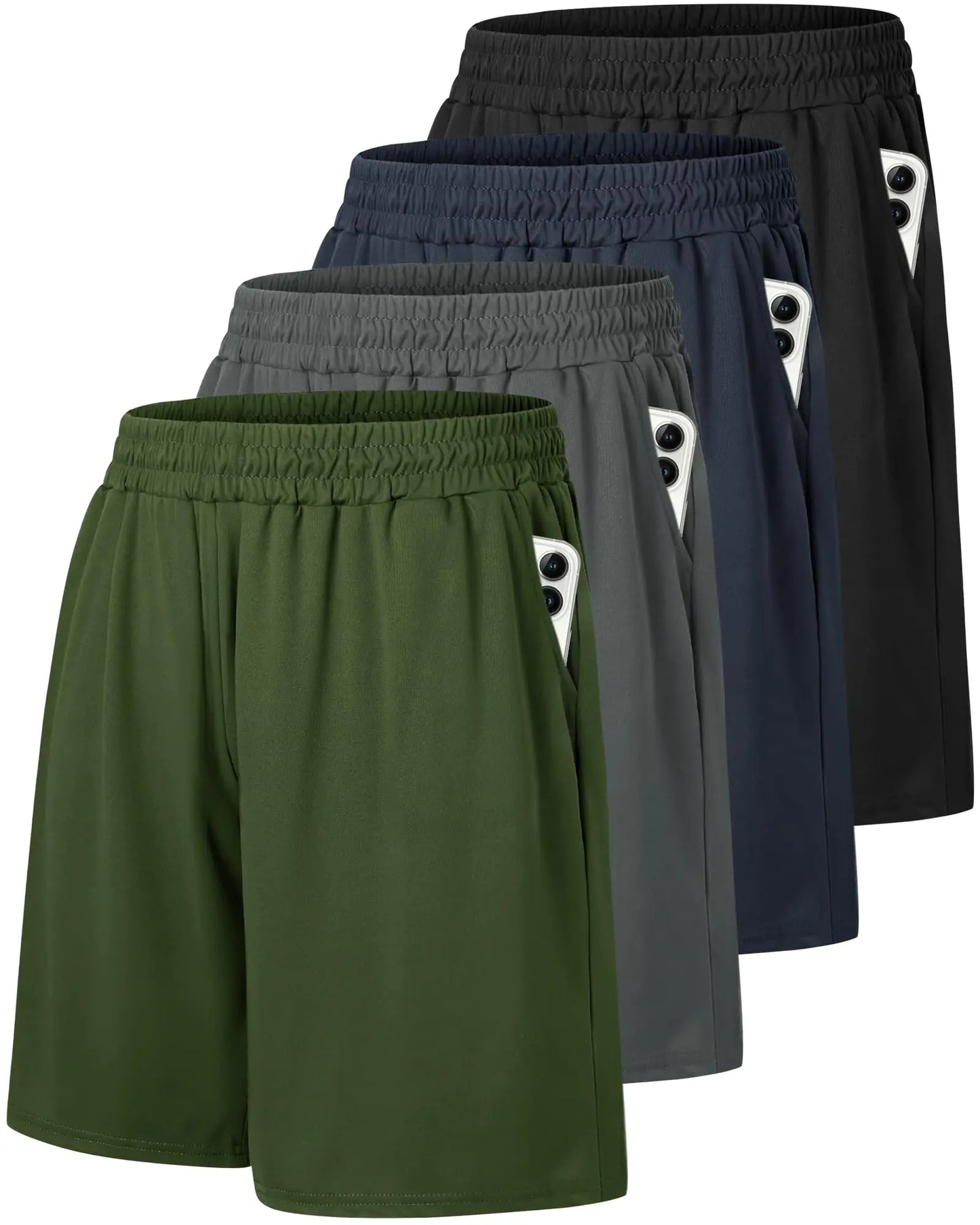 Men's Basketball Shorts with Pockets Quick Dry Athletic Fitness Pack