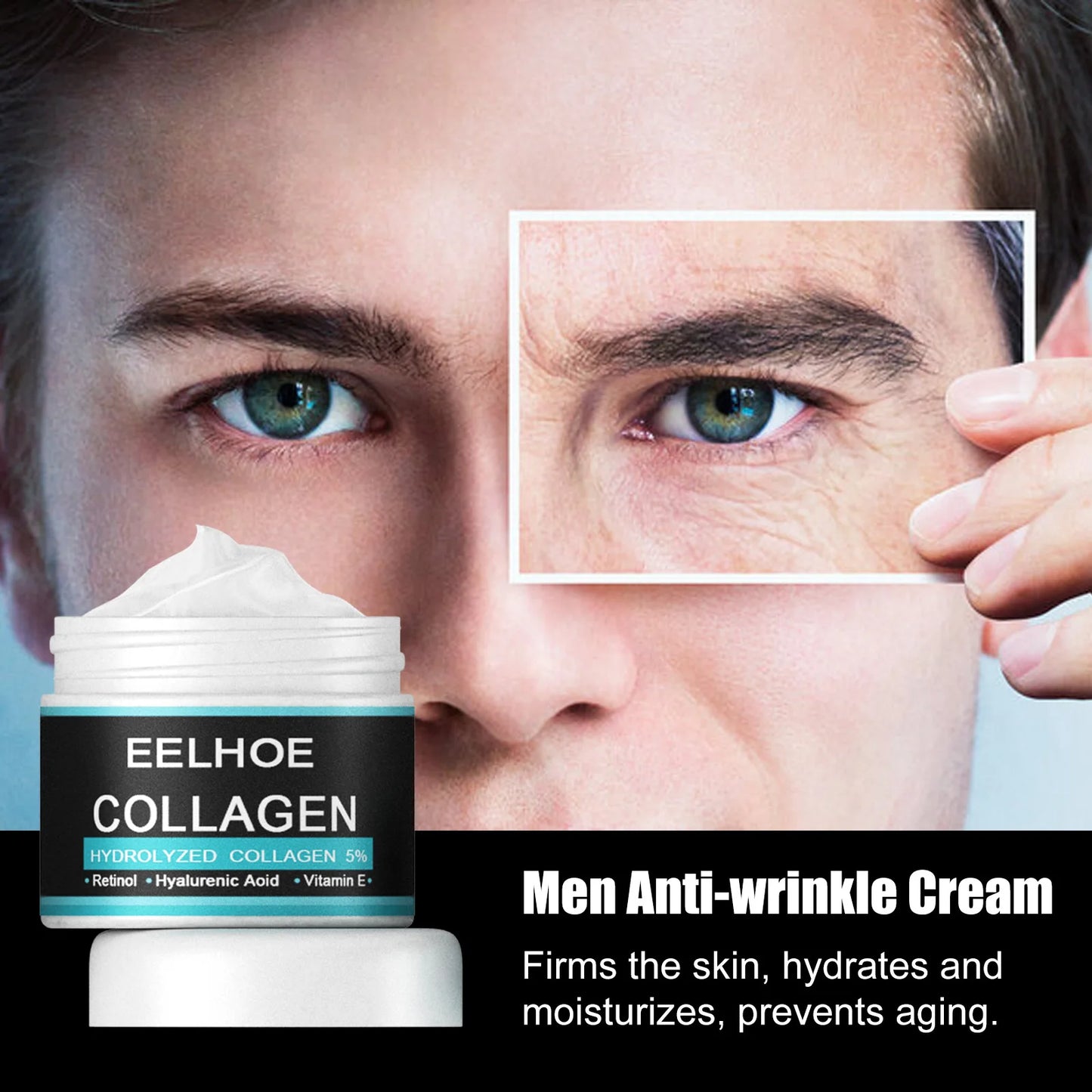 Eelhoe Retinol Facial Cream For Men Anti Aging Firming
