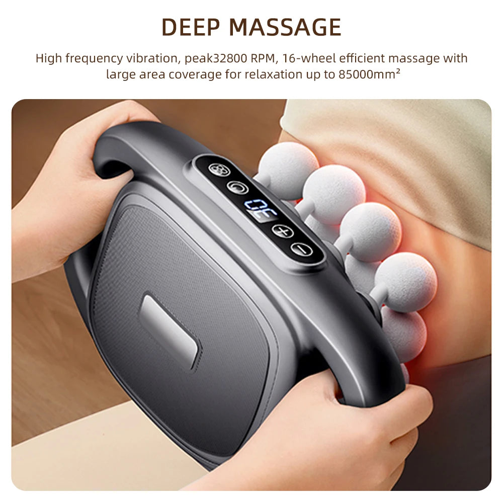 Foreverlily 16 Head Fascia Gun High Frequency Body Massager Shoulder