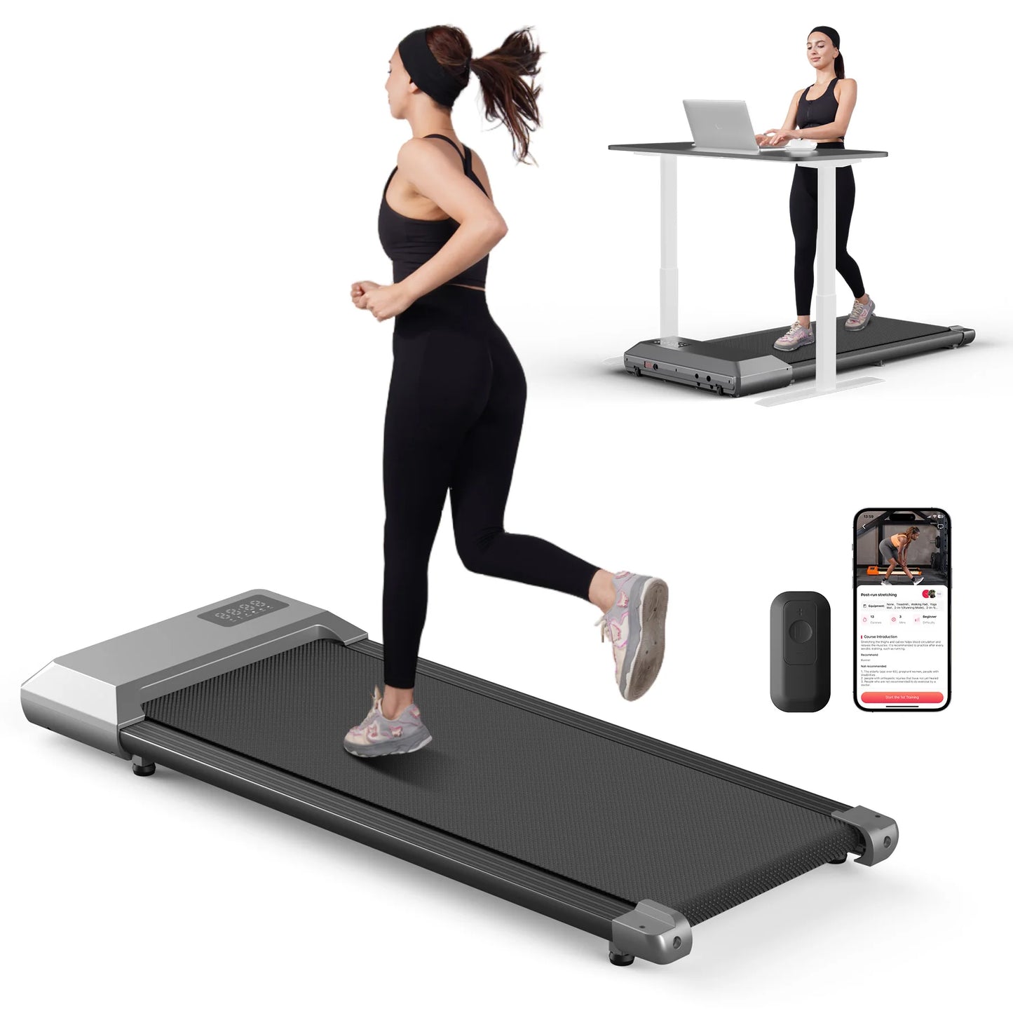 Superun 2.5 HP Treadmill For Home, 2-In-1 Walking Running