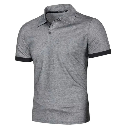 Summer Mens Polo Shirts Short Sleeve Sport T Shirt Quick Dry Athletic Workout Polo Lightweight Breathable Streetwear