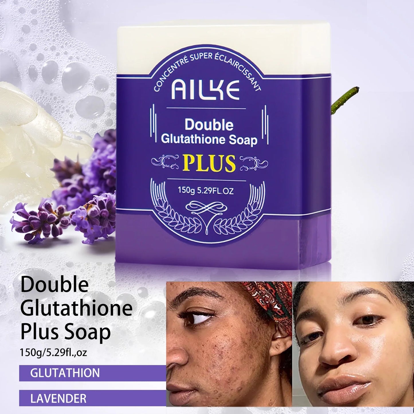 AILKE Glutathione Plus Skin Care Set Whitening Lotion