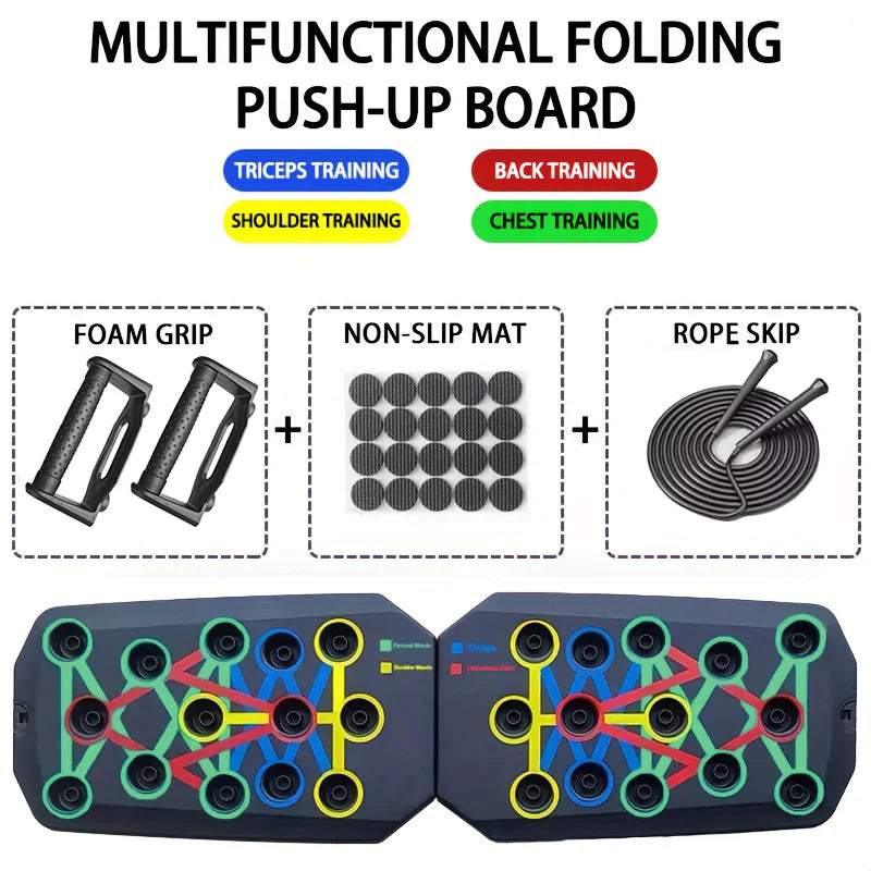 LINGPENG Push-Up Board Set Foldable Fitness Equipment