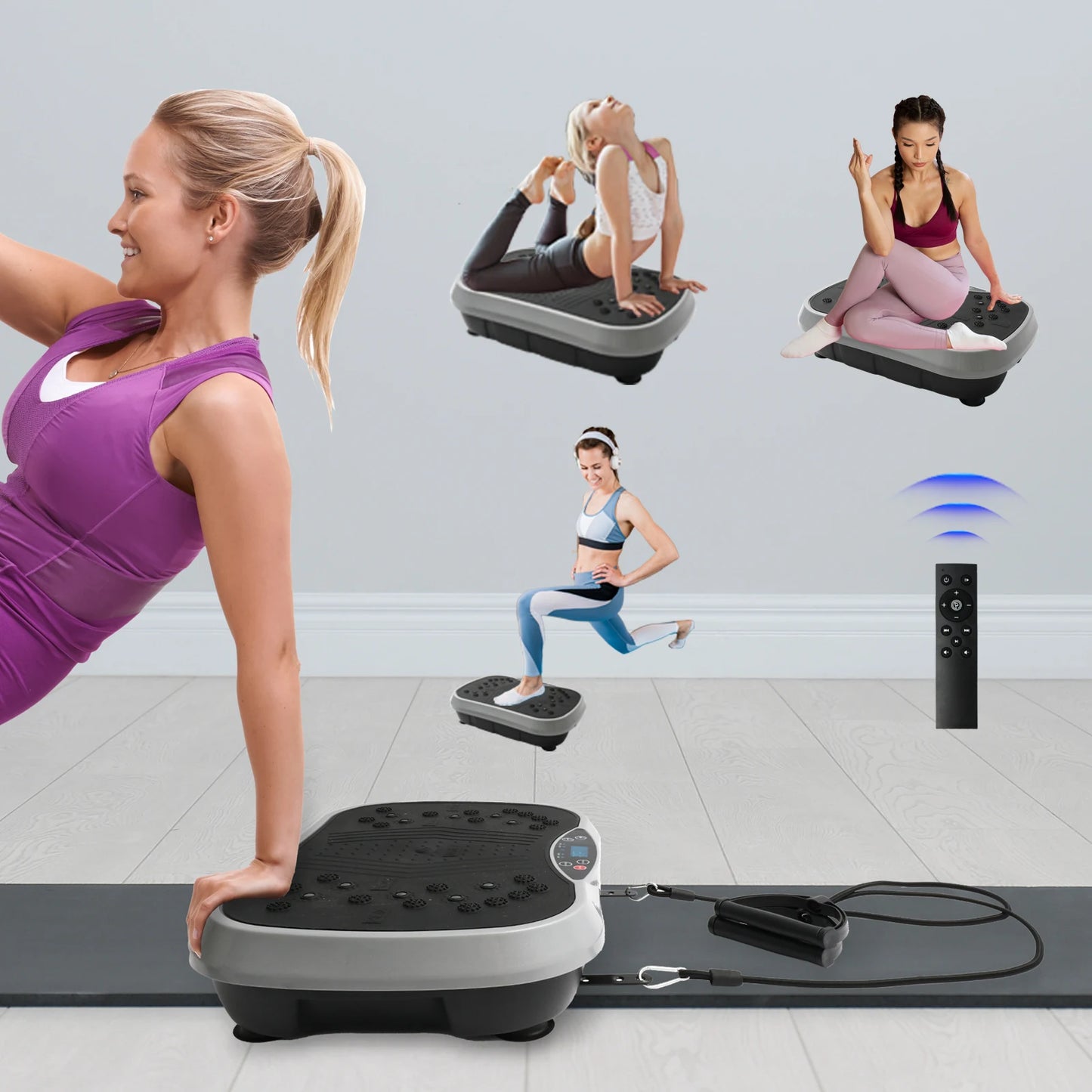 Fat Burning Vibration Plate Exercise Machine For Home Fitness