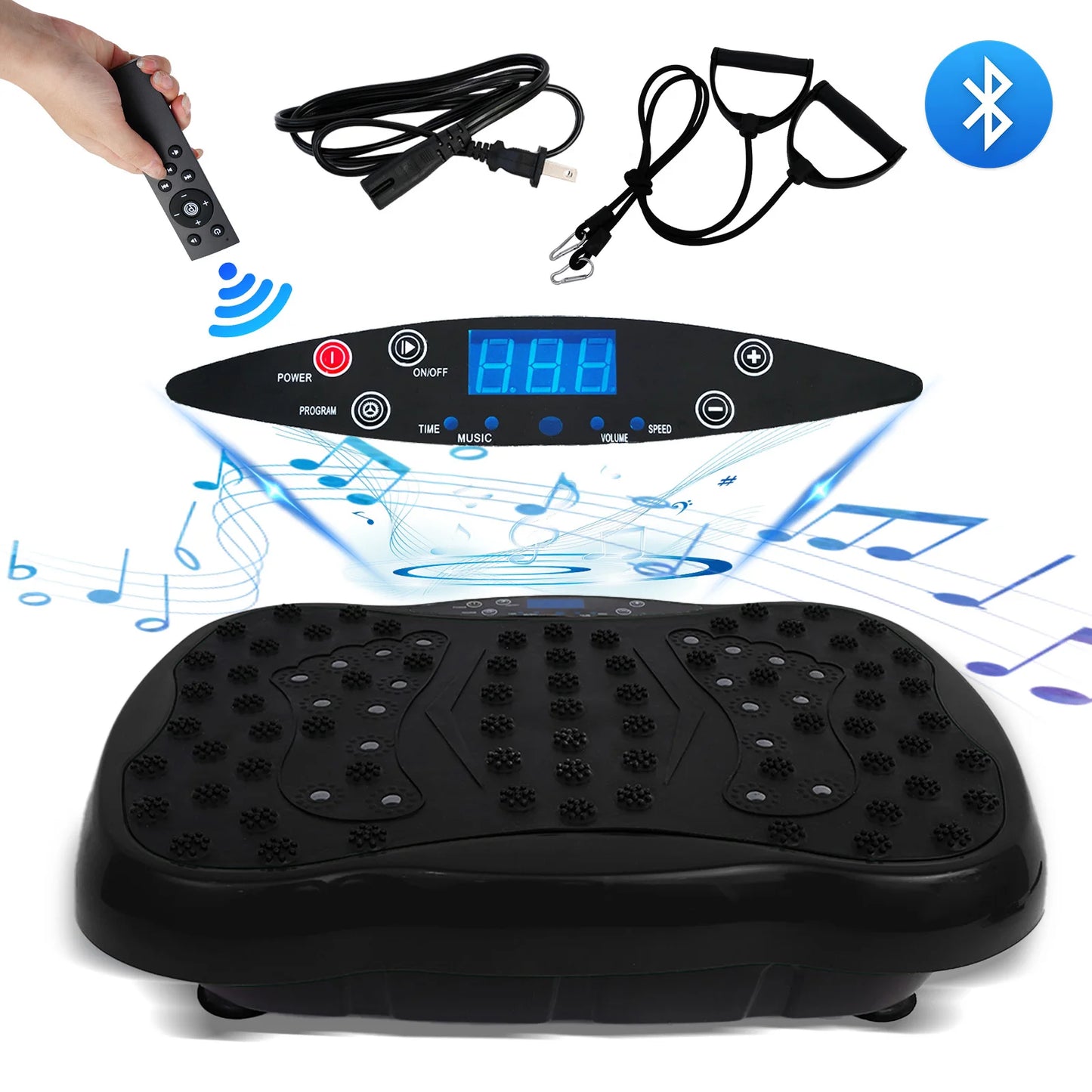 Full Body Vibration Platform Exercise Machine With Bluetooth Remote