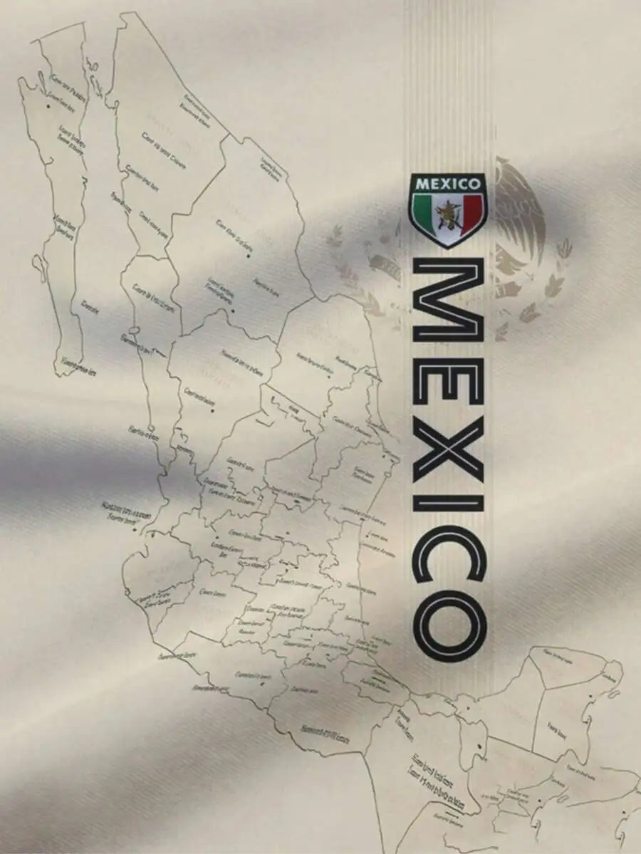 Mexico Mens Soccer Jersey Breathable Round Neck Sports Shirt
