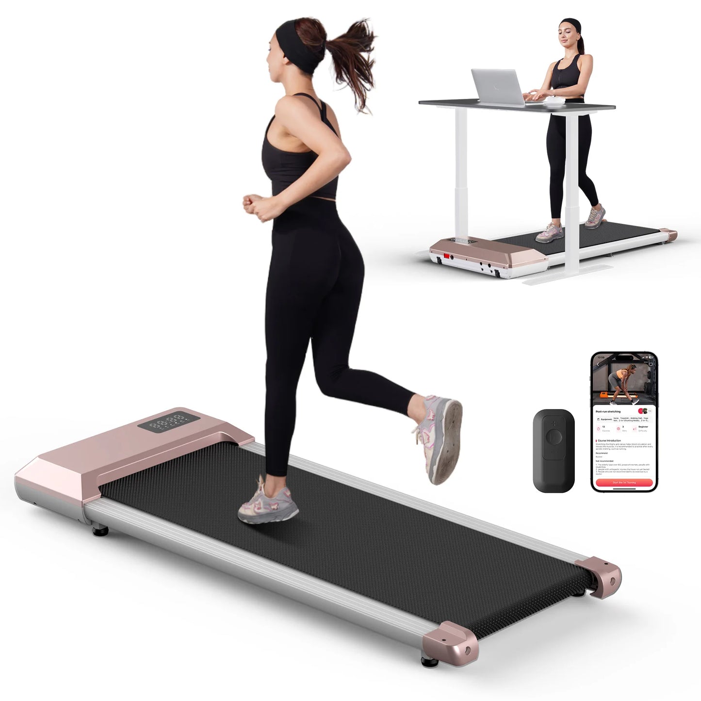 Superun 2.5 HP Treadmill For Home, 2-In-1 Walking Running