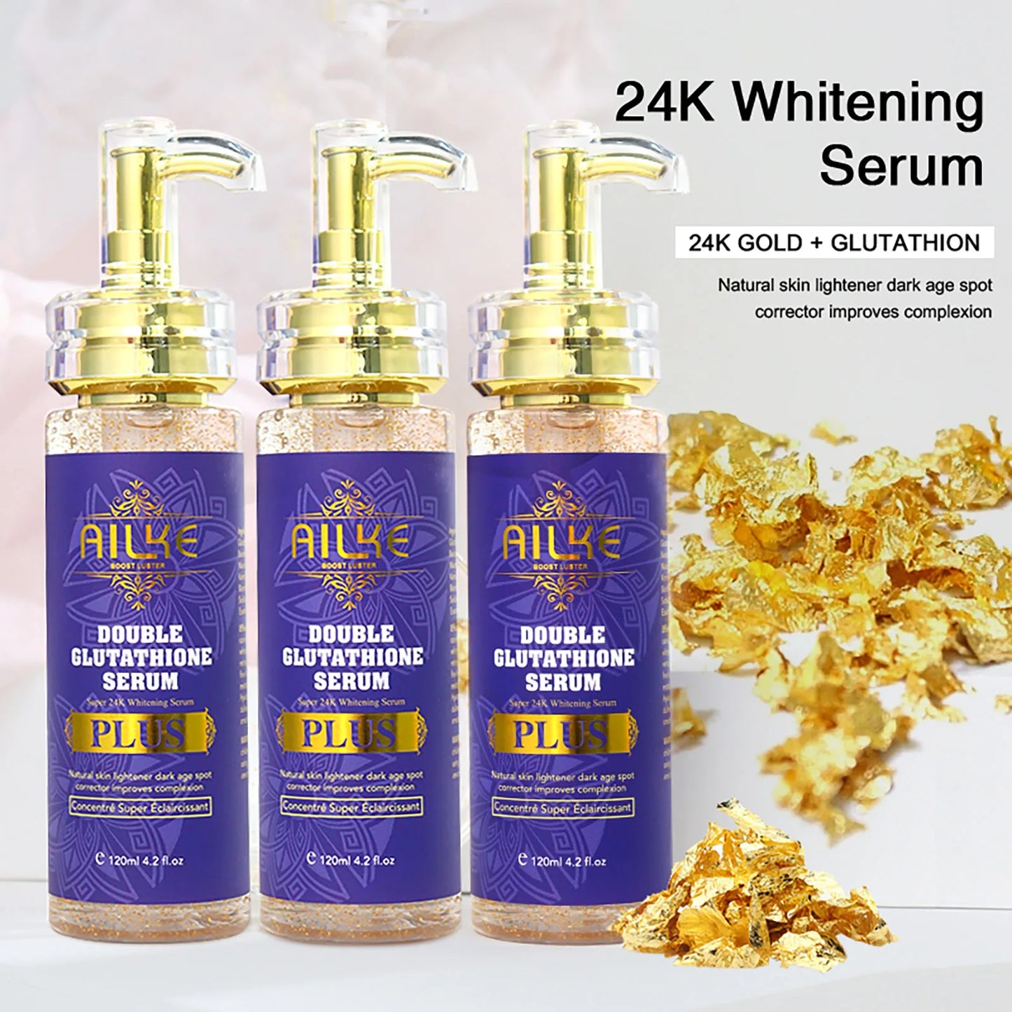 AILKE Glutathione Plus Skin Care Set Whitening Lotion