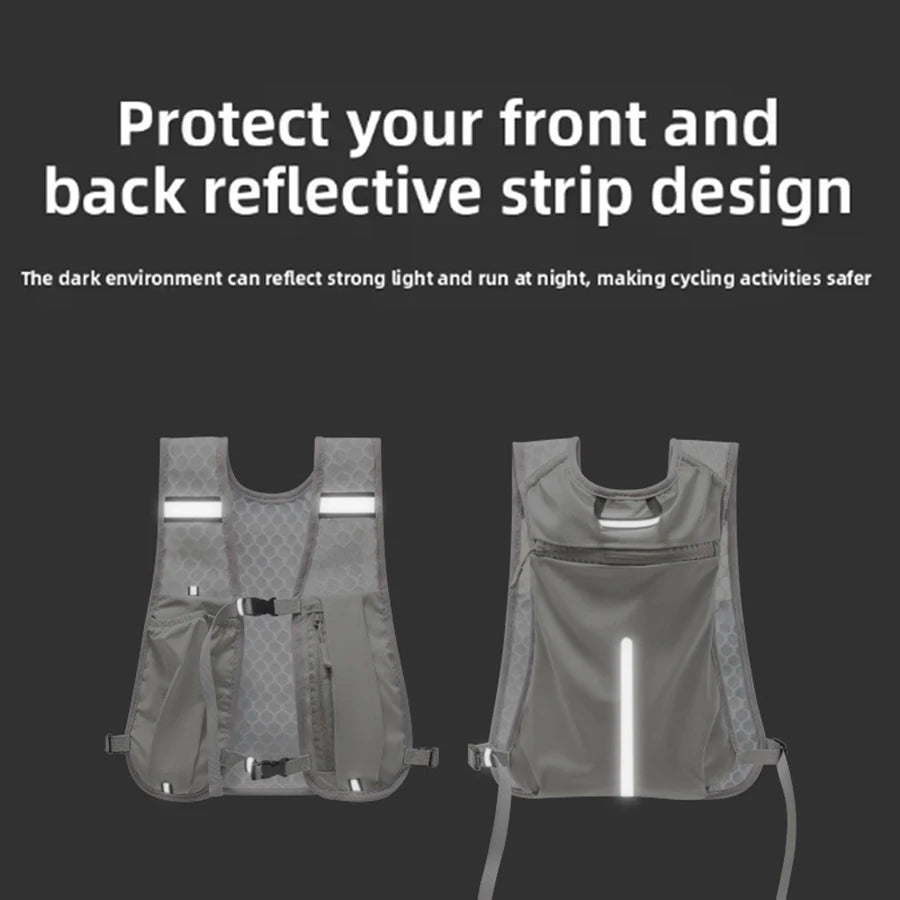 Lightweight Hydration Vest For Biking And Running With Phone Pocket