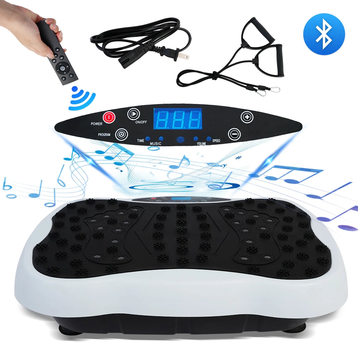Full Body Vibration Platform Exercise Machine With Bluetooth Remote