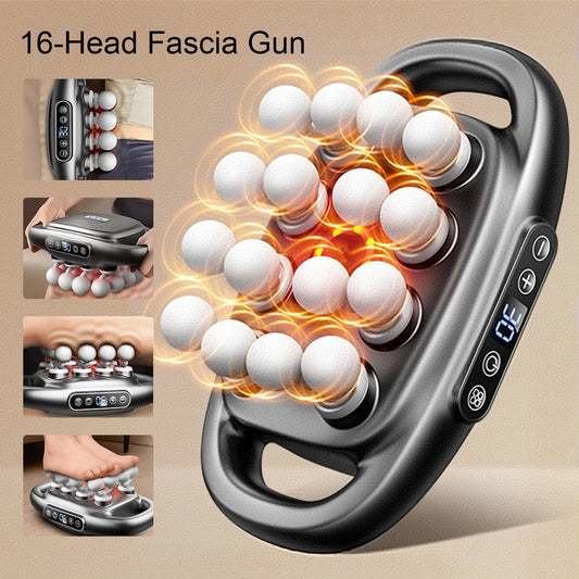 Foreverlily 16 Head Fascia Gun High Frequency Body Massager Shoulder