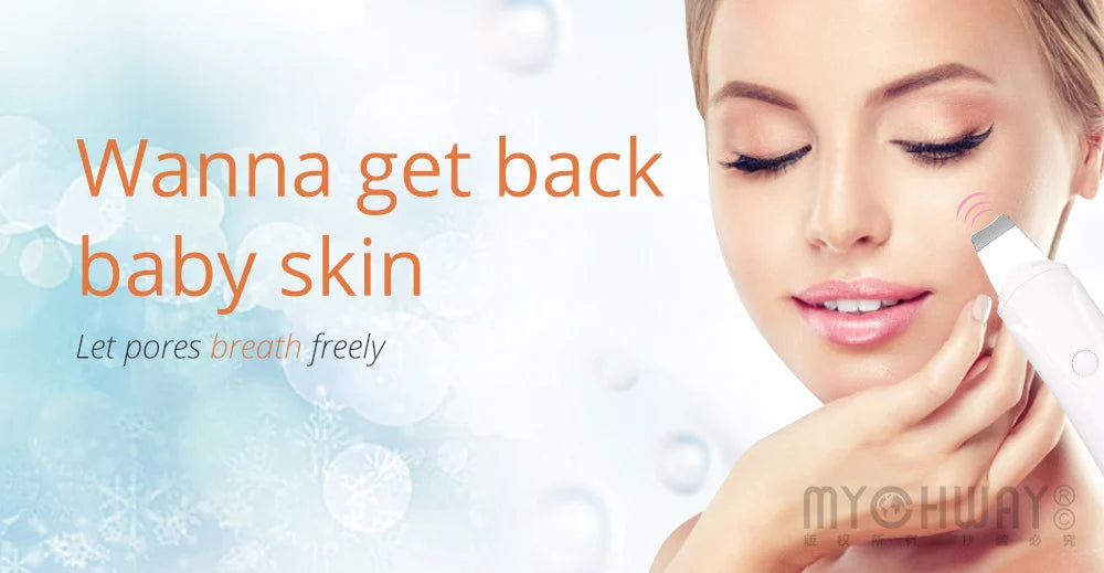 Mychway 3-in-1 Ultrasound Dermabrasion Facial Device