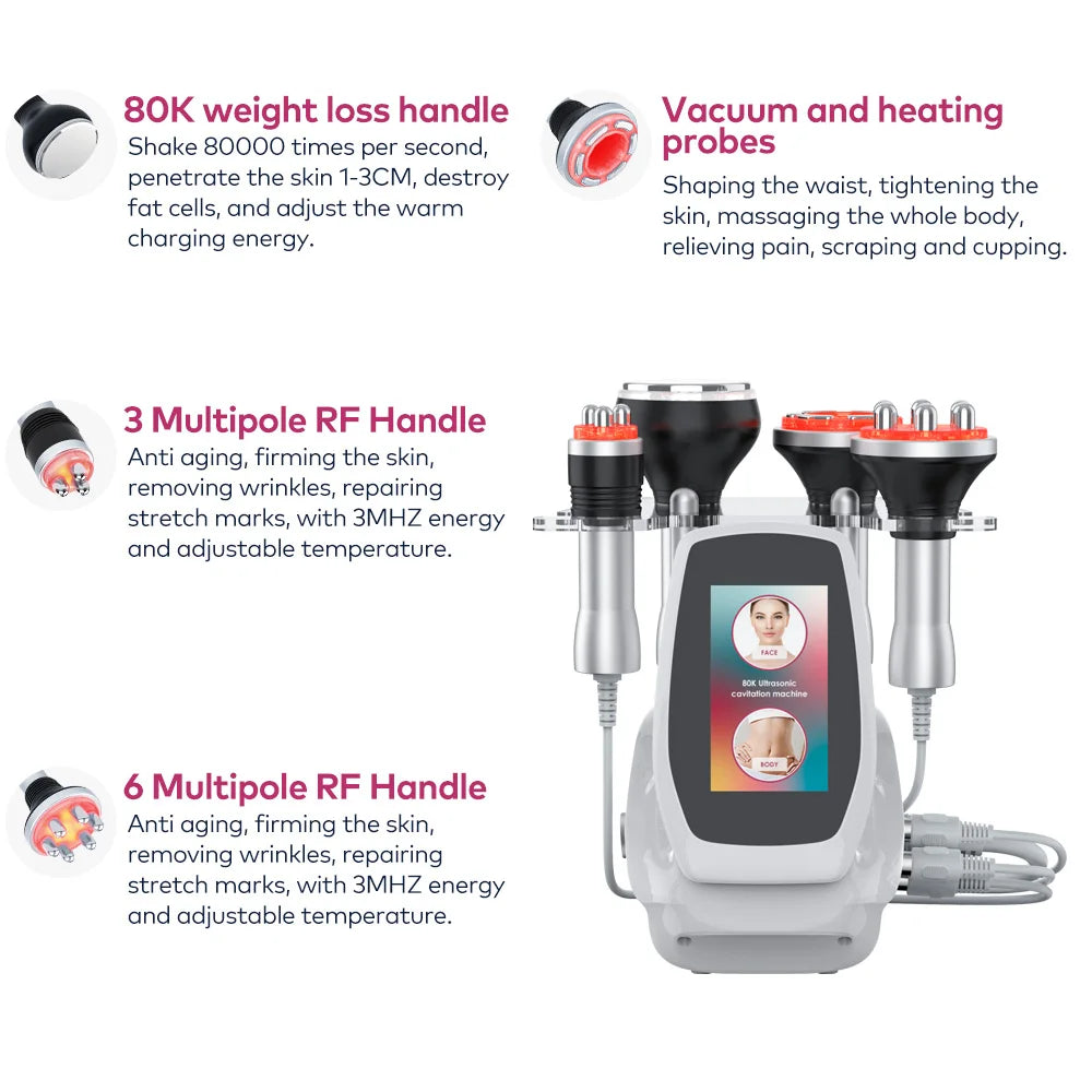 4 in 1 80K Cavitation Ultrasonic Body Slimming Machine