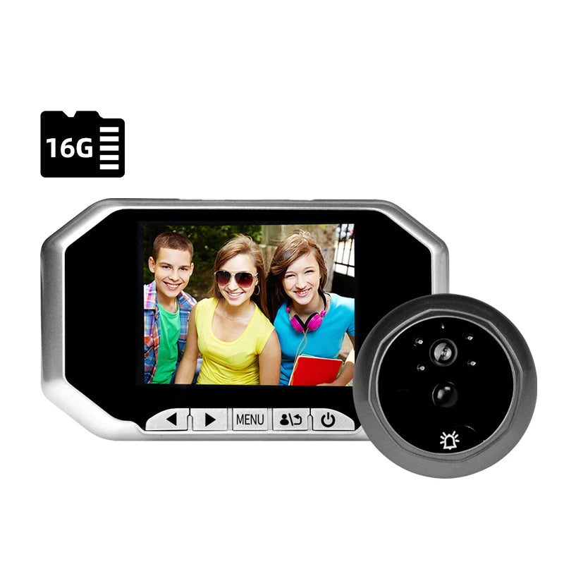 DANMINI Doorbell Peephole Monitor With PIR Motion Detection And Night Vision