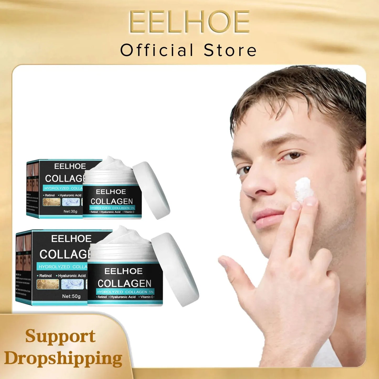 Eelhoe Retinol Facial Cream For Men Anti Aging Firming