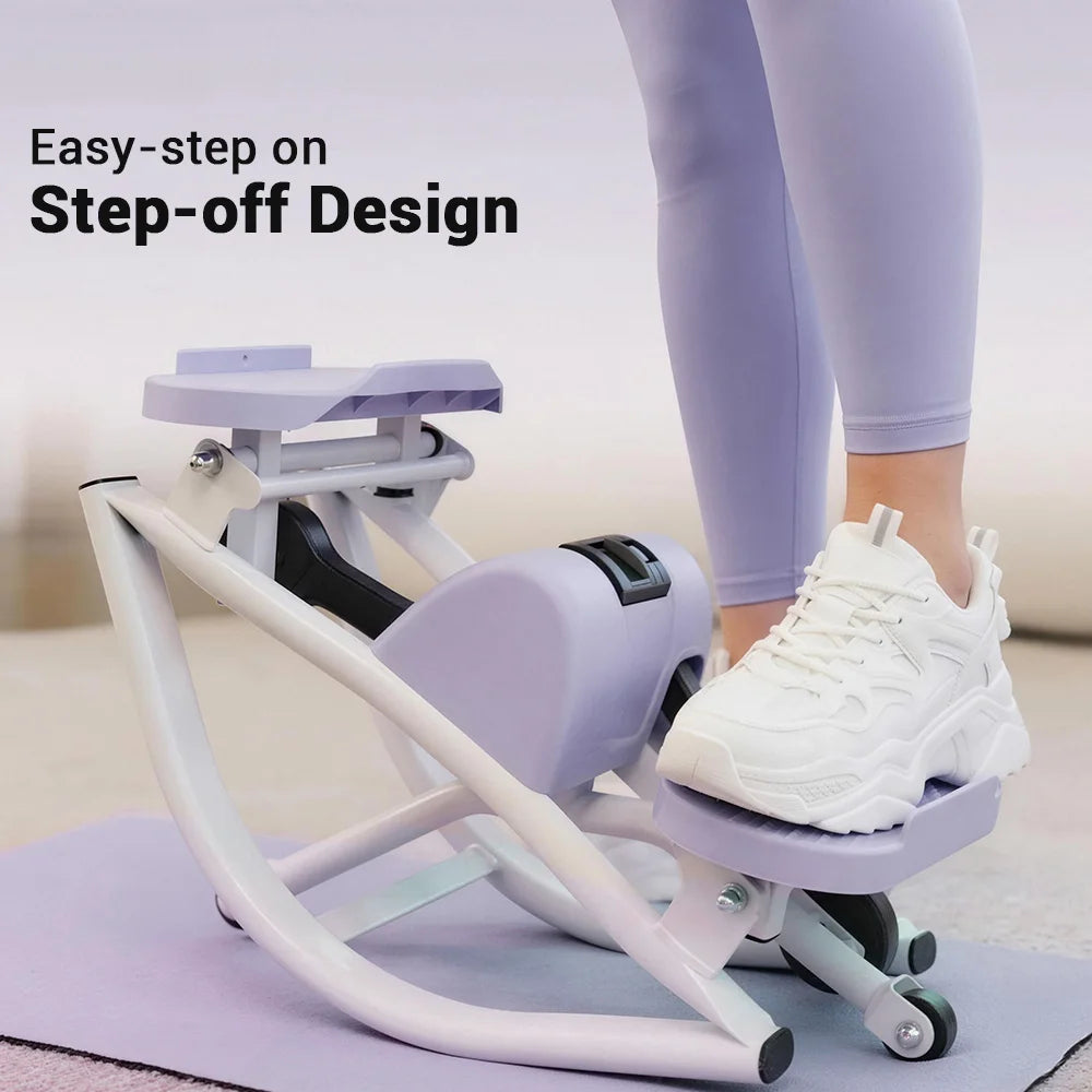 UMAY Mini Stepper With Resistance Bands For Home Workout