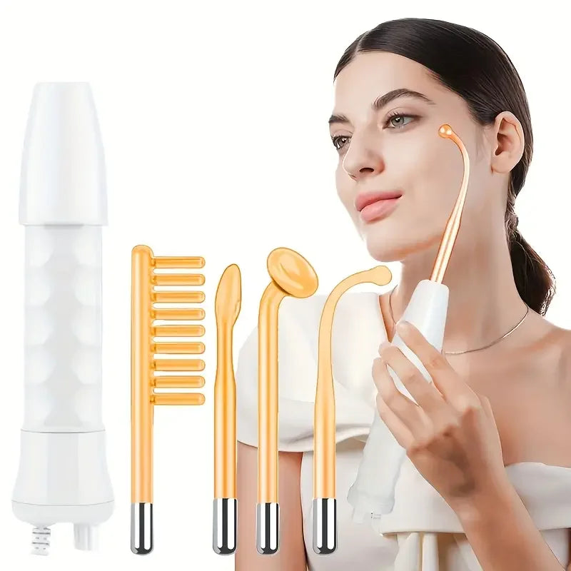 Portable 4-In-1 Facial Care Kit High Frequency Massager