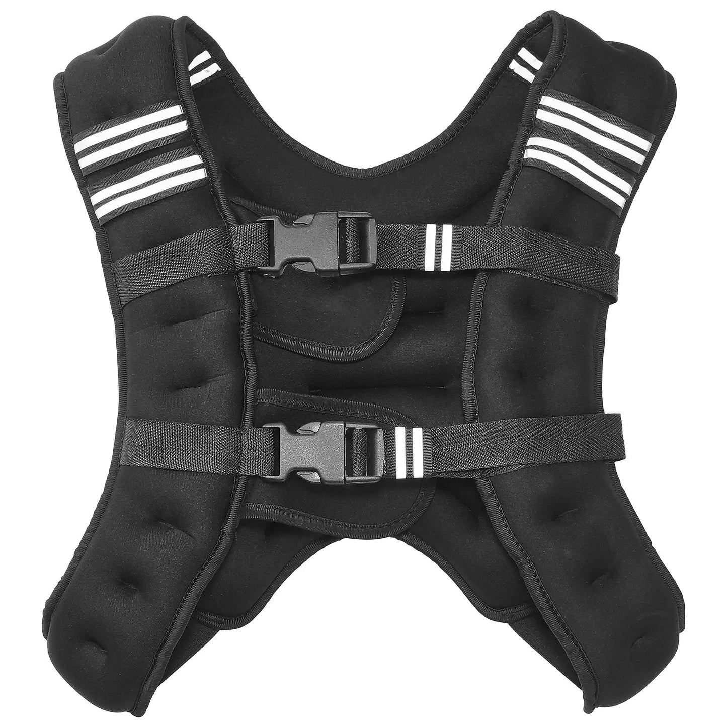 Weighted Vest 12 Lbs Reflective Stripe Adjustable Buckle Unisex
