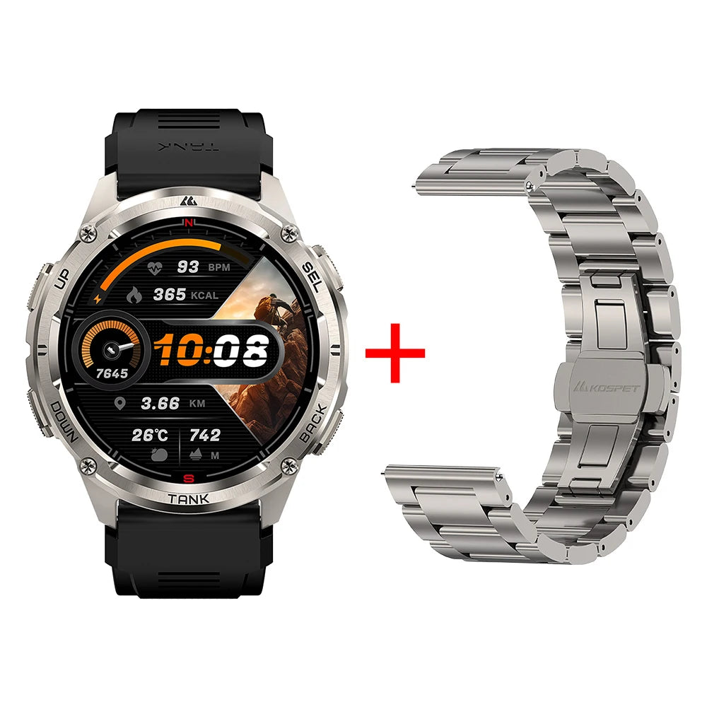KOSPET Tank T3 Ultra 2 GPS Smartwatch Bluetooth