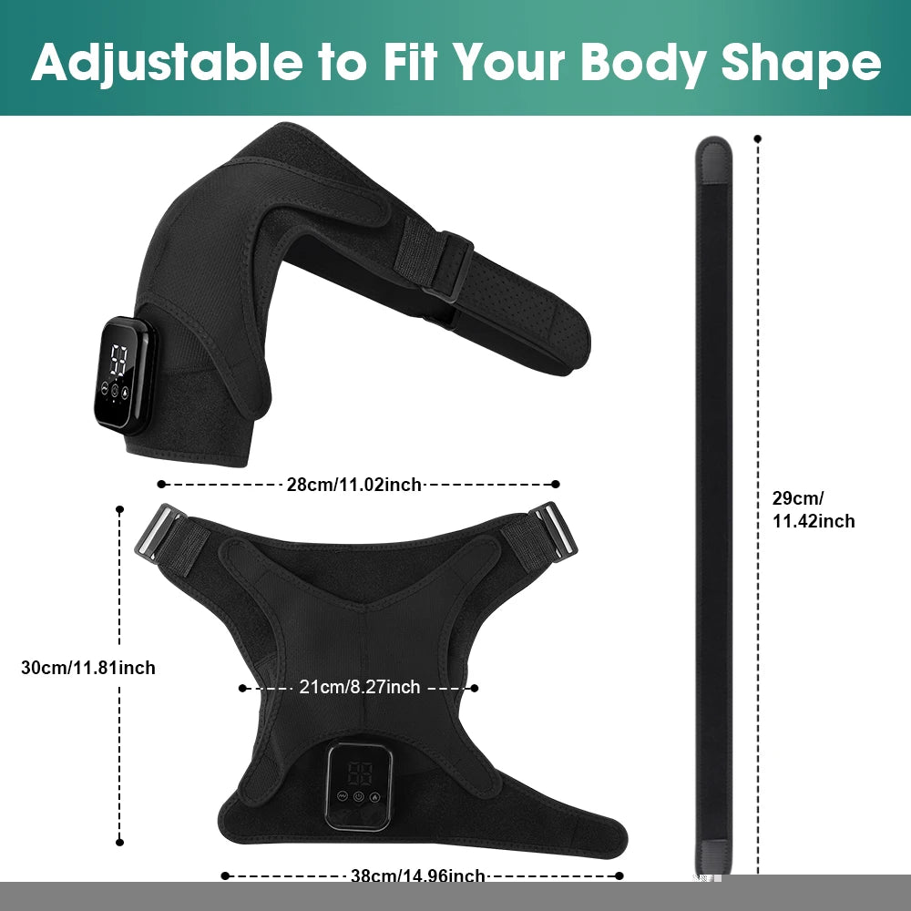 Hailicare Electric Heating Shoulder Brace With Vibration Therapy