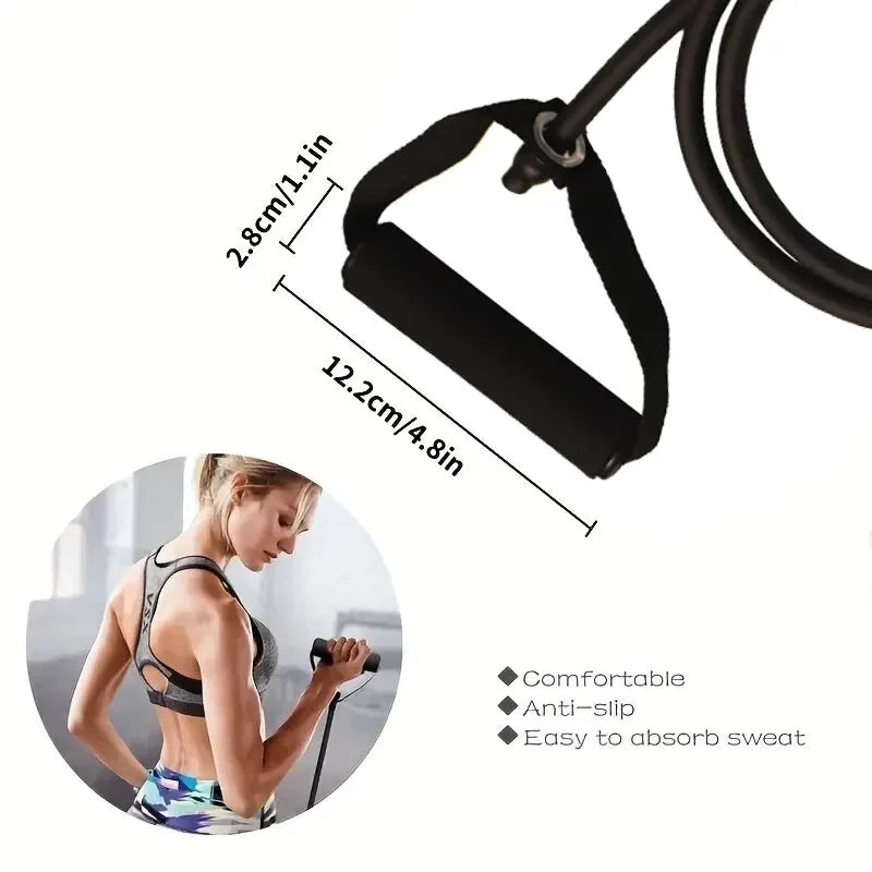 Resistance Bands With Handles For Home Gym Full Body Workout Men Women