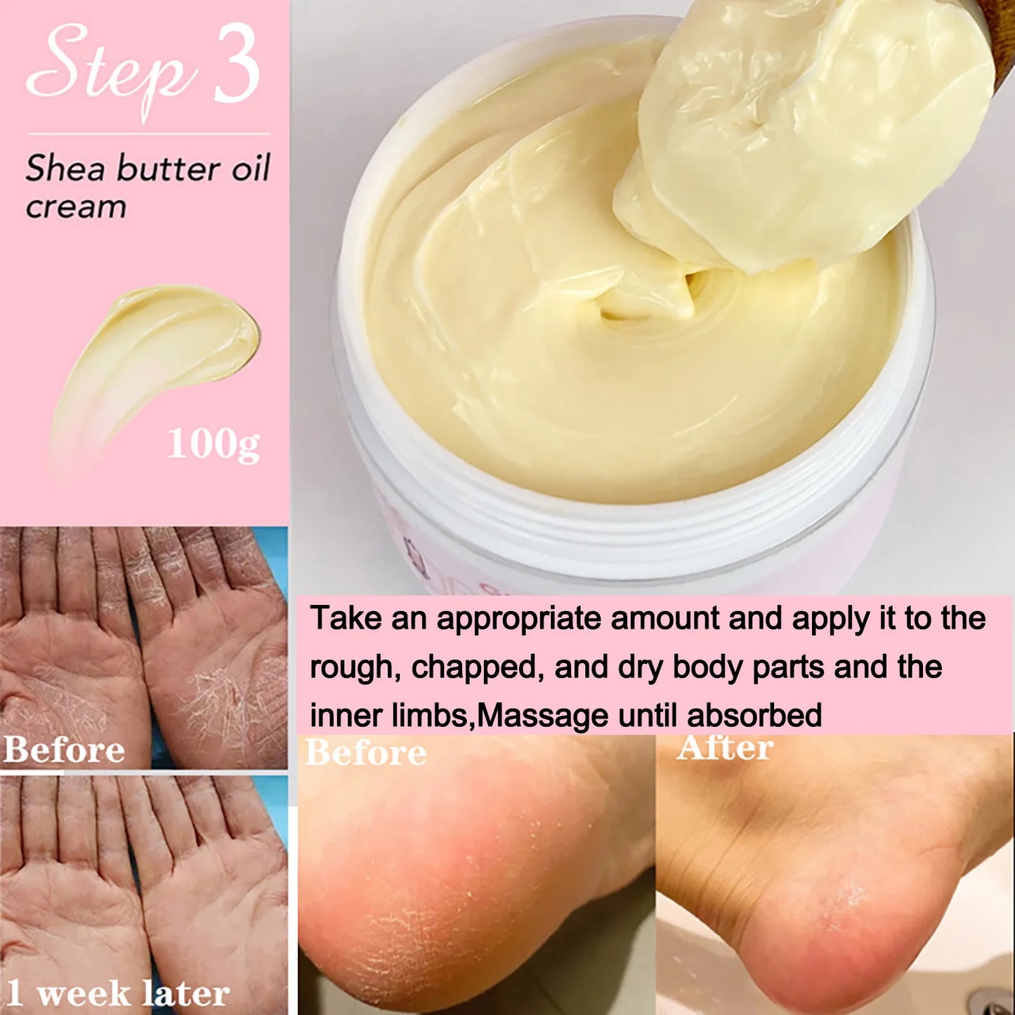 AILKE Organic Shea Butter Oil Whitening Cream Brightening Moisturizing